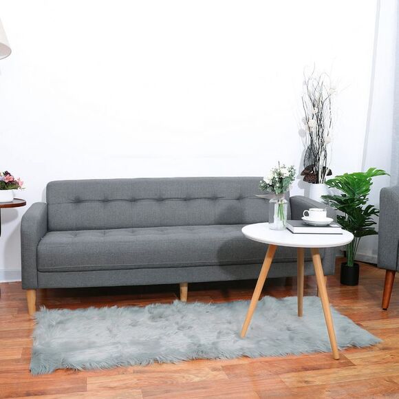 Soft Faux Fur Rug Indoor Fluffy Area Rugs Rectangle Floor Mat 2 x 5ft Gray - Picture 2 of 6